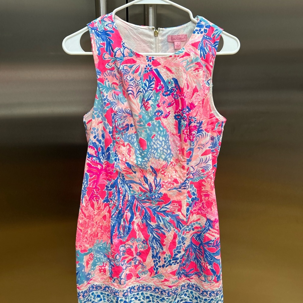Lilly Pulitzer Pink and Blue Patterned Dress